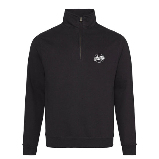 Black Quarter Zip Sweatshirt - Class House Retro Clothing